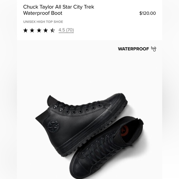Chuck Taylor All Star City Trek Waterproof Boot High Top - Picture 2 of 8